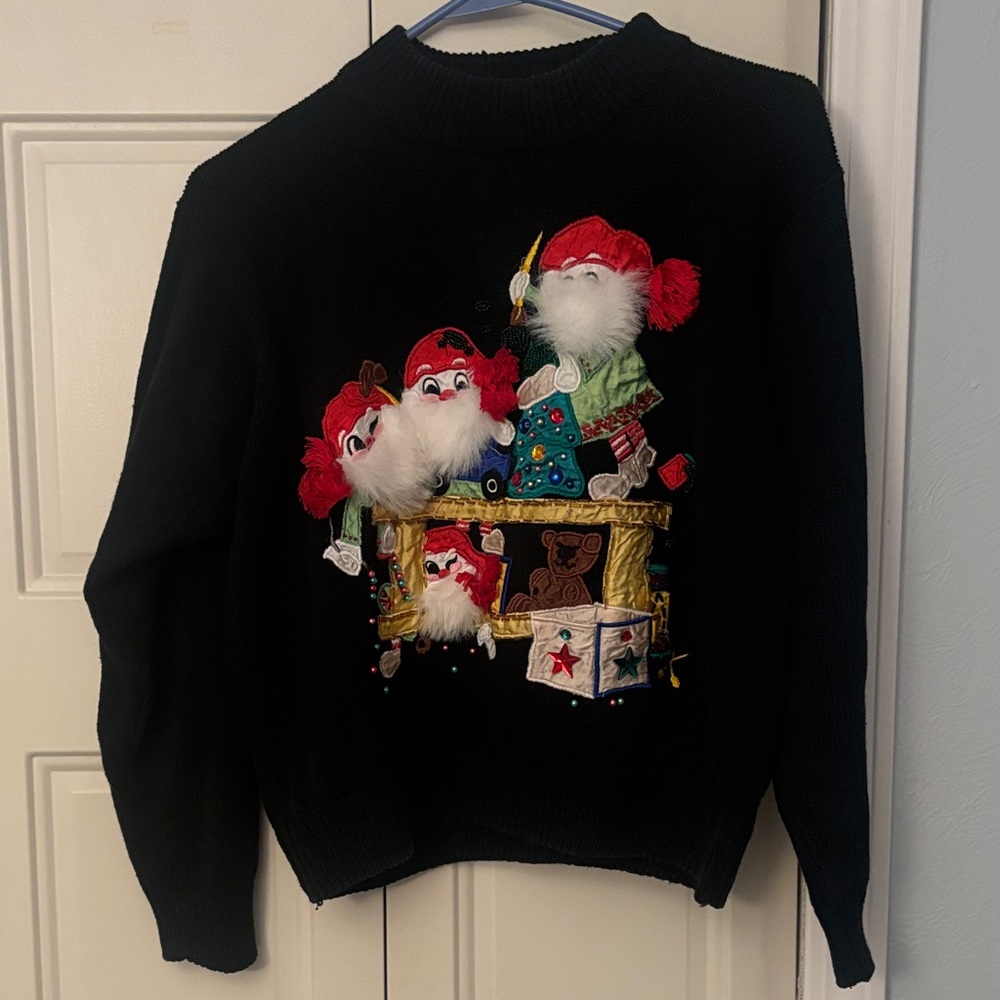 Vintage Work In Progress Ugly Christmas Sweater